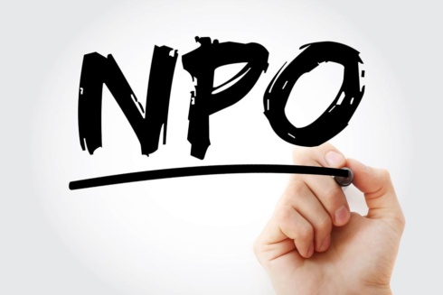 NPO - Non-Profit Organization acronym with marker, business concept background